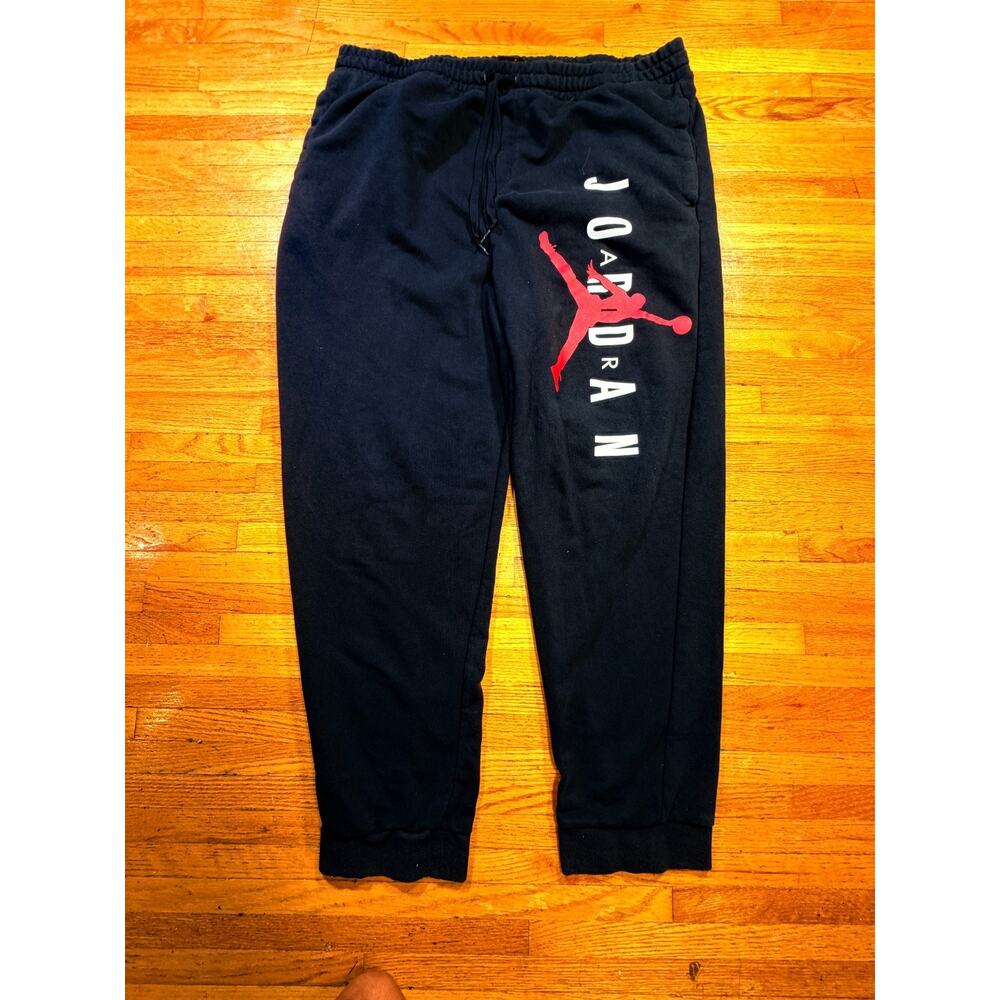 Nike Air Jordan Sweatpants Joggers Black Mens XL 24x28 Athletic